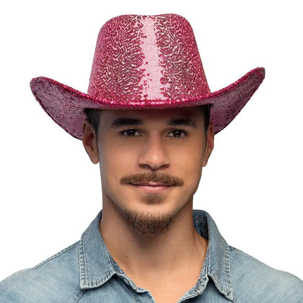 Cowgirl Hoed Roze van Boland koop je bij Partywinkel