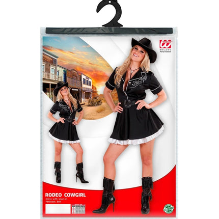 Cowgirl Jurk Zwart Dames van Widmann koop je bij Partywinkel