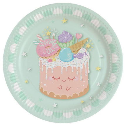 Crazy Cake Borden 23cm 8st van Riethmueller koop je bij Partywinkel