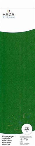 Crepe papier donkergroen (FSC, 250x50cm) van Haza Witbaard koop je bij Partywinkel