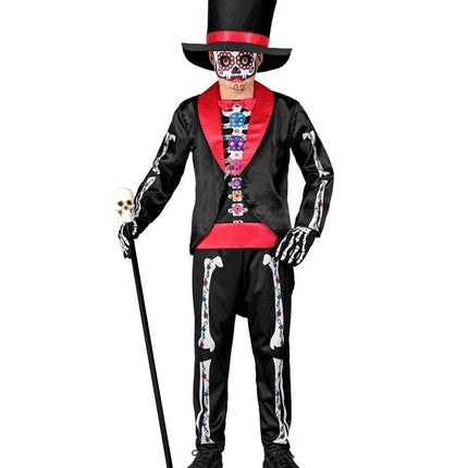 Dag Van De Doden Kostuum Jongen van Widmann koop je bij Partywinkel