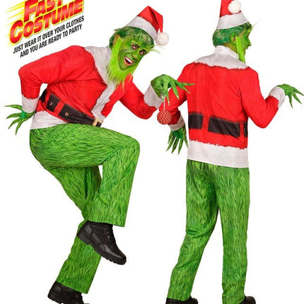 De Grinch Kostuum Rood Groen van Widmann koop je bij Partywinkel