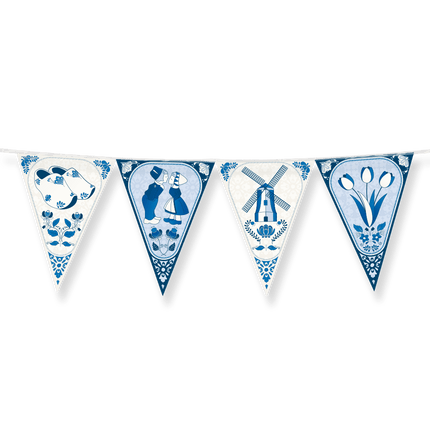 Delftsblauw Slinger 10m van Paper Dreams koop je bij Partywinkel