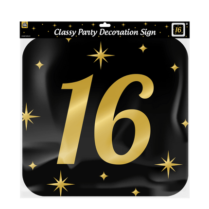 Deurbord 16 Jaar 50cm van Paper Dreams koop je bij Partywinkel