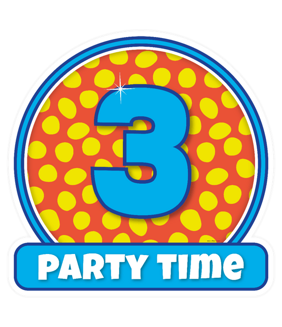 Deurbord 3 Jaar Gekleurd 50cm van Paper Dreams koop je bij Partywinkel