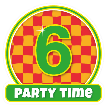 Deurbord 6 Jaar Gekleurd 50cm van Paper Dreams koop je bij Partywinkel