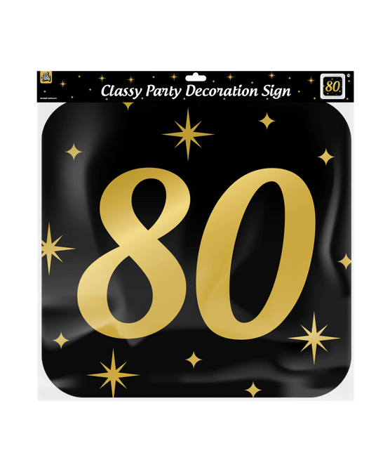 Deurbord 80 Jaar 50cm van Paper Dreams koop je bij Partywinkel