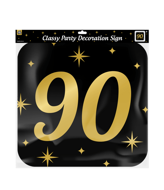 Deurbord 90 Jaar 50cm van Paper Dreams koop je bij Partywinkel