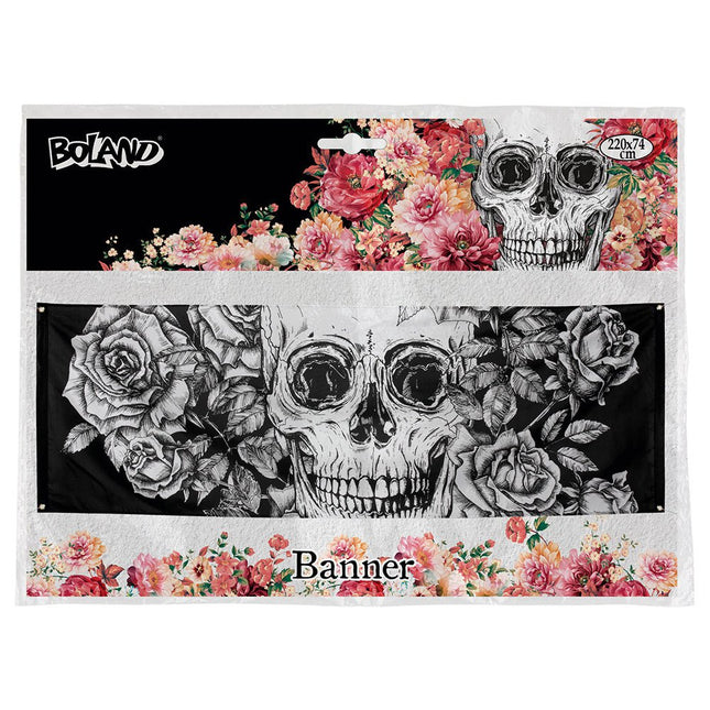 Dia de Los Muertos Banner XL Versiering 2,2m van Boland koop je bij Partywinkel