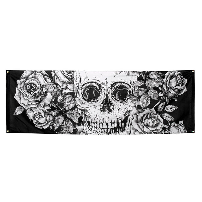 Dia de Los Muertos Banner XL Versiering 2,2m van Boland koop je bij Partywinkel