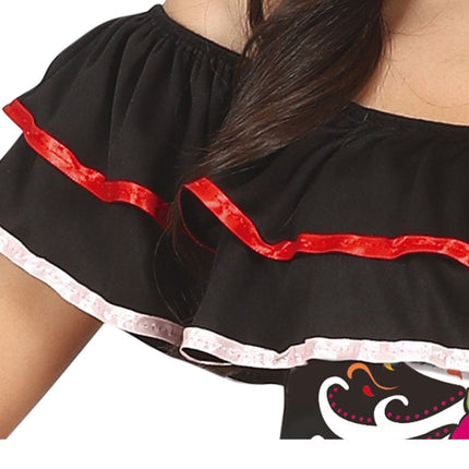 Dia De Los Muertos Halloween Kostuum Dames van Fiestas Guirca koop je bij Partywinkel