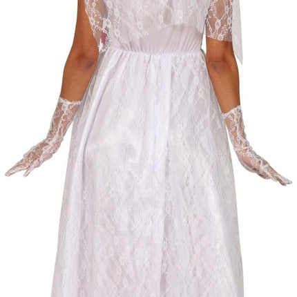 Dia De Los Muertos Jurk Wit Dames Bruid van Fiestas Guirca koop je bij Partywinkel
