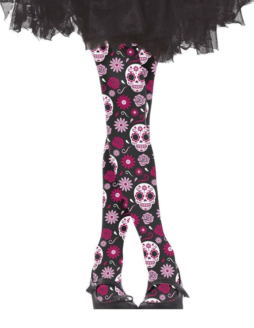 Dia De Los Muertos Legging Kind van Fiestas Guirca koop je bij Partywinkel