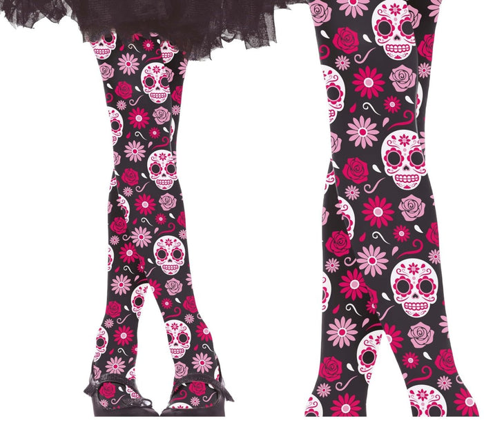 Dia De Los Muertos Legging Kind van Fiestas Guirca koop je bij Partywinkel