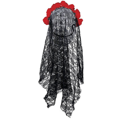Dia De Los Muertos Masker Sluier van Fiestas Guirca koop je bij Partywinkel