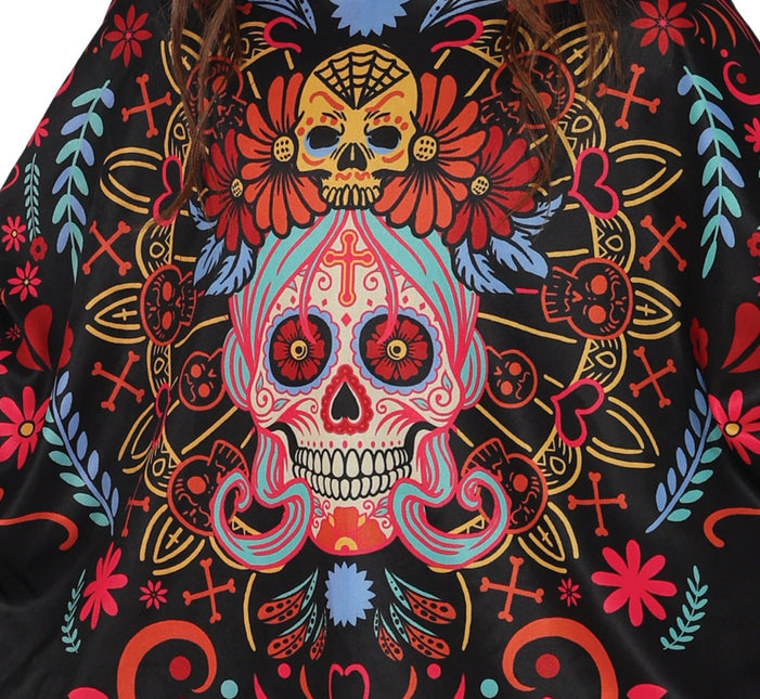 Dia De Los Muertos Poncho Meisje van Fiestas Guirca koop je bij Partywinkel