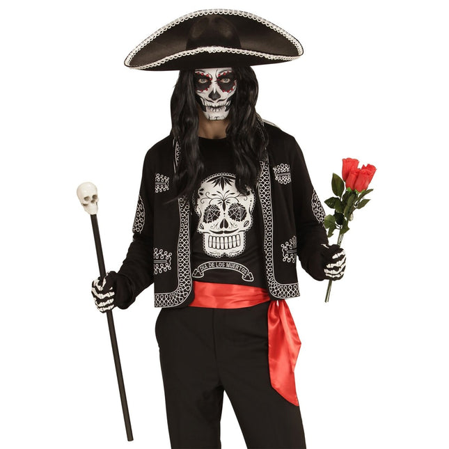 Dia De Los Muertos Shirt van Widmann koop je bij Partywinkel