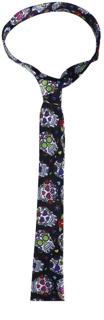 Dia De Los Muertos Stropdas van Fiestas Guirca koop je bij Partywinkel