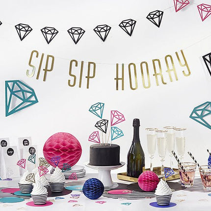 Diamant Hangdecoratie Set 8 delig van Partydeco koop je bij Partywinkel