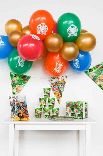 Dieren Ballonnen Safari 8st van Folat koop je bij Partywinkel