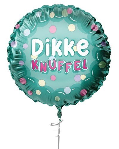 Dikke Knuffel Helium Ballon Gekleurd Leeg 45cm van Haza Witbaard koop je bij Partywinkel