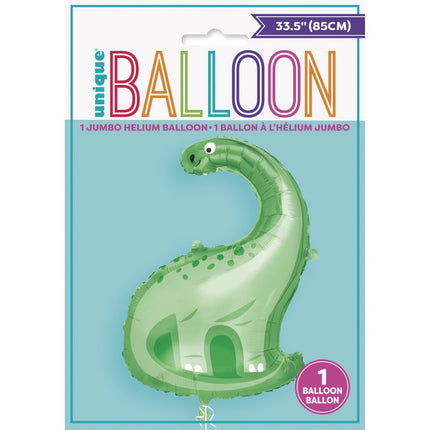 Dino Ballon Groen XL 87cm van Unique koop je bij Partywinkel