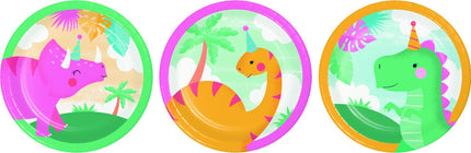 Dino Borden 18cm 8st van Creative Converting koop je bij Partywinkel