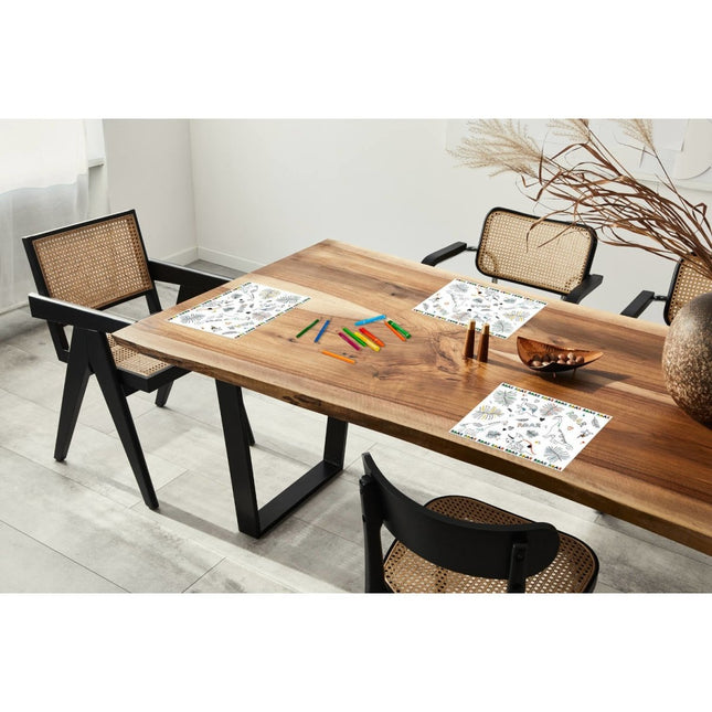 Dino Placemats Kleurplaat Roars 6st van Folat koop je bij Partywinkel