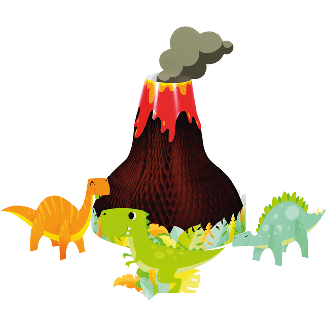Dino Tafeldecoratie 4 delig van Creative Converting koop je bij Partywinkel