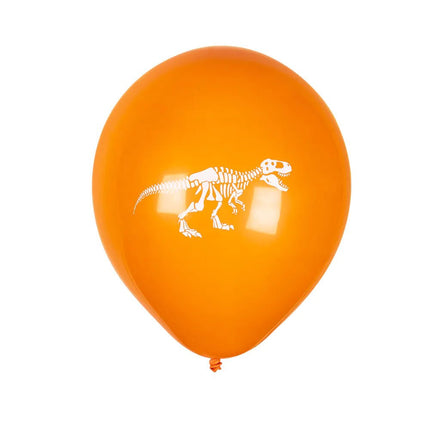 Dinosaurus Ballonnen Gekleurd 25cm 6st van Boland koop je bij Partywinkel