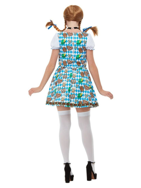 Dirndl Jurk Oktoberfest Pretzels van Smiffys koop je bij Partywinkel