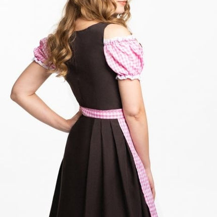Dirndl Jurk Oktoberfest Roze Bruin van PartyXclusive koop je bij Partywinkel