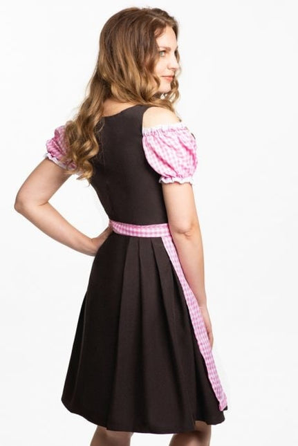 Dirndl Jurk Oktoberfest Roze Bruin van PartyXclusive koop je bij Partywinkel