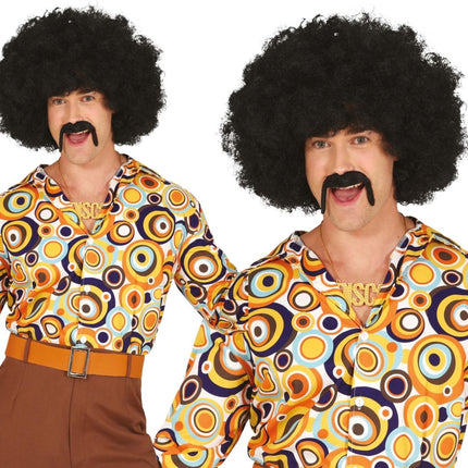 Disco 70S Blouse Heren Rondjes van Fiestas Guirca koop je bij Partywinkel