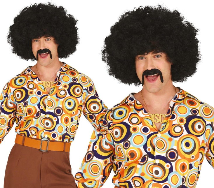 Disco 70S Blouse Heren Rondjes van Fiestas Guirca koop je bij Partywinkel