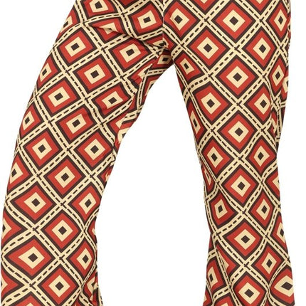 Disco 70S Broek Gekleurd Dames van Fiestas Guirca koop je bij Partywinkel