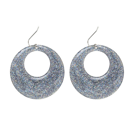 Disco 70S Oorbellen Zilver van Widmann koop je bij Partywinkel