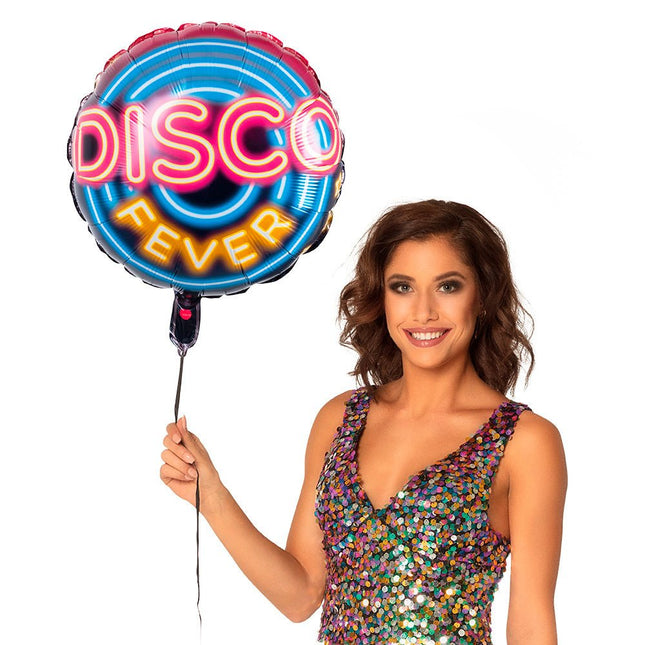Disco Fever Helium Ballon 45cm leeg van Boland koop je bij Partywinkel