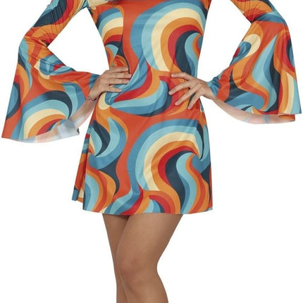 Disco Pak Blauw Oranje Dames van Fiestas Guirca koop je bij Partywinkel