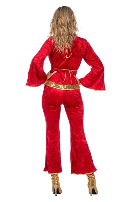 Disco Pak Rood Goud Dames Glitter 3 delig van Wilbers & Wilbers koop je bij Partywinkel