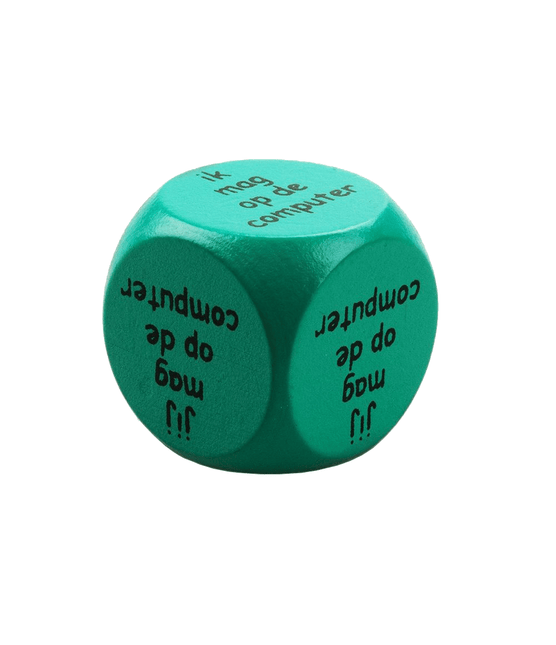 Dobbelsteen Ik Jij Mag Computeren 2,5cm van Paper Dreams koop je bij Partywinkel