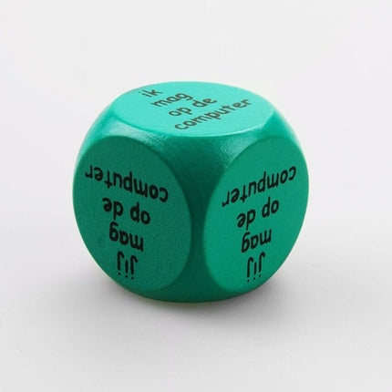 Dobbelsteen Ik Jij Mag Computeren 2,5cm van Paper Dreams koop je bij Partywinkel