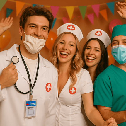 Dokter Kostuum Wit 4 delig van PartyXclusive koop je bij Partywinkel