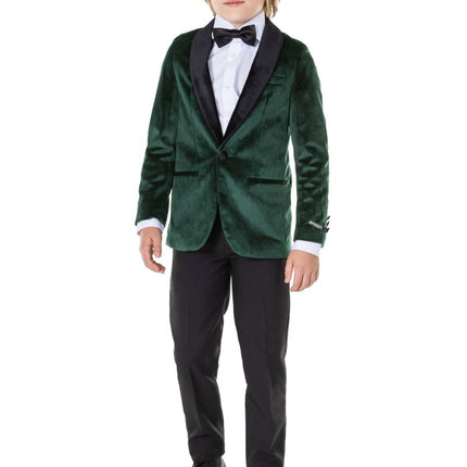 Donkergroen Velvet Blazer Jongen OppoSuits van OppoSuits koop je bij Partywinkel