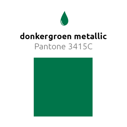 Donkergroene Ballonnen Metallic 25cm 50st van Balloonia koop je bij Partywinkel