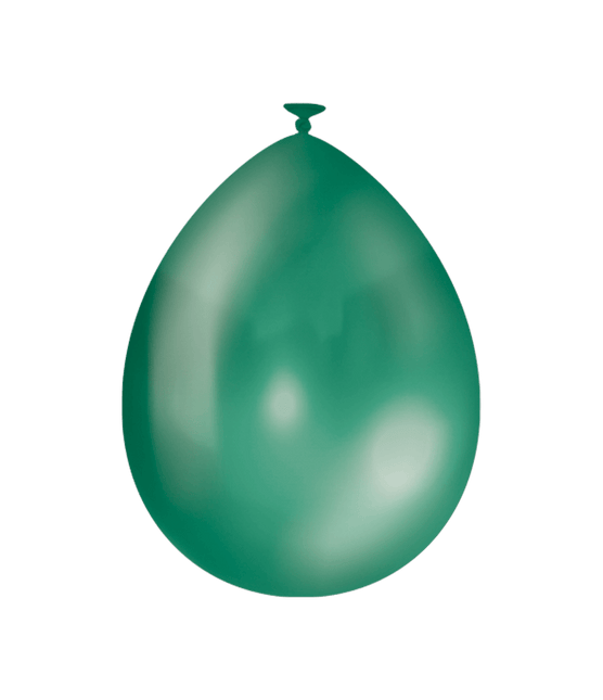 Donkergroene Ballonnen Metallic 30cm 10st van Paper Dreams koop je bij Partywinkel