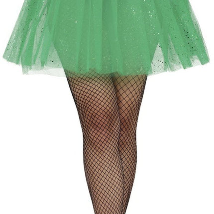 Donkergroene Tutu Dames Glitter 40cm van Fiestas Guirca koop je bij Partywinkel