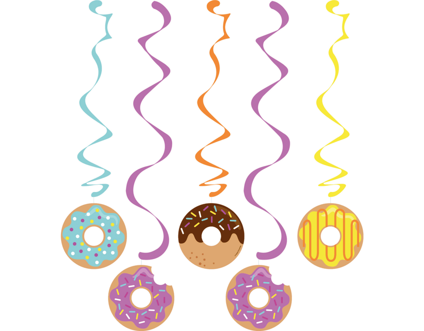 Donut Hangdecoratie 5st van Creative Converting koop je bij Partywinkel