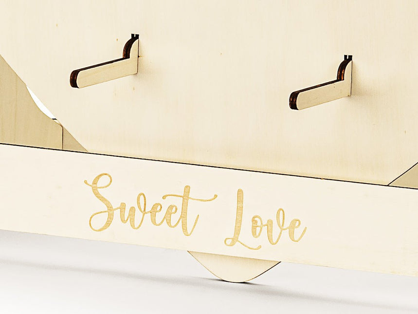 Donut Wall Hout 65x59cm van Partydeco koop je bij Partywinkel