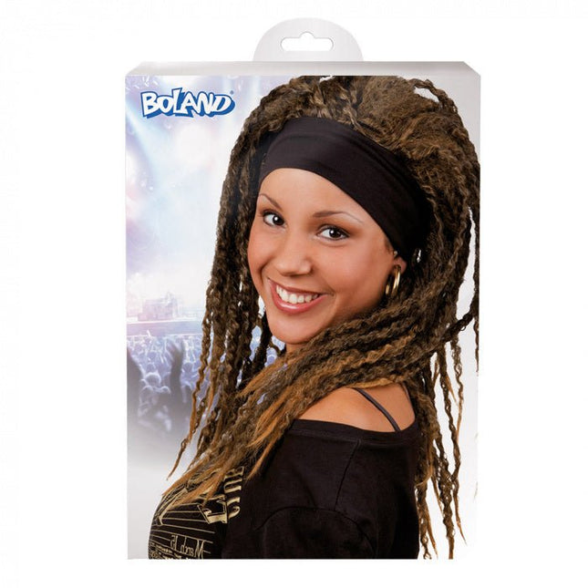 Dreadlocks Pruik met Haarband van Boland koop je bij Partywinkel